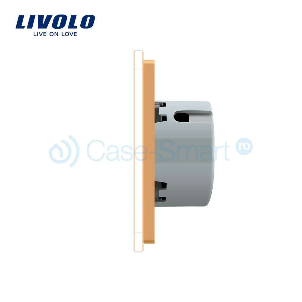 Intrerupator simplu + dublu cu touch Livolo din sticla — imaginea 2