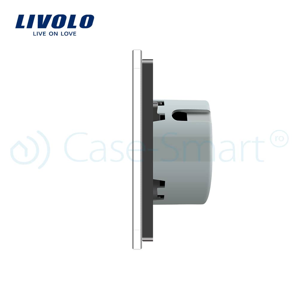 Intrerupator LIVOLO cu touch din sticla cu 5 intrerupatoare simple — imaginea 2