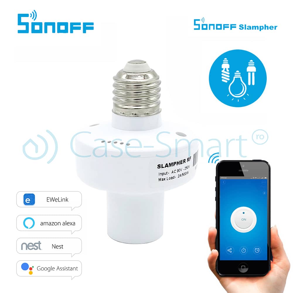 Dulie inteligenta Wi-Fi si RF E27 Sonoff — imaginea 6
