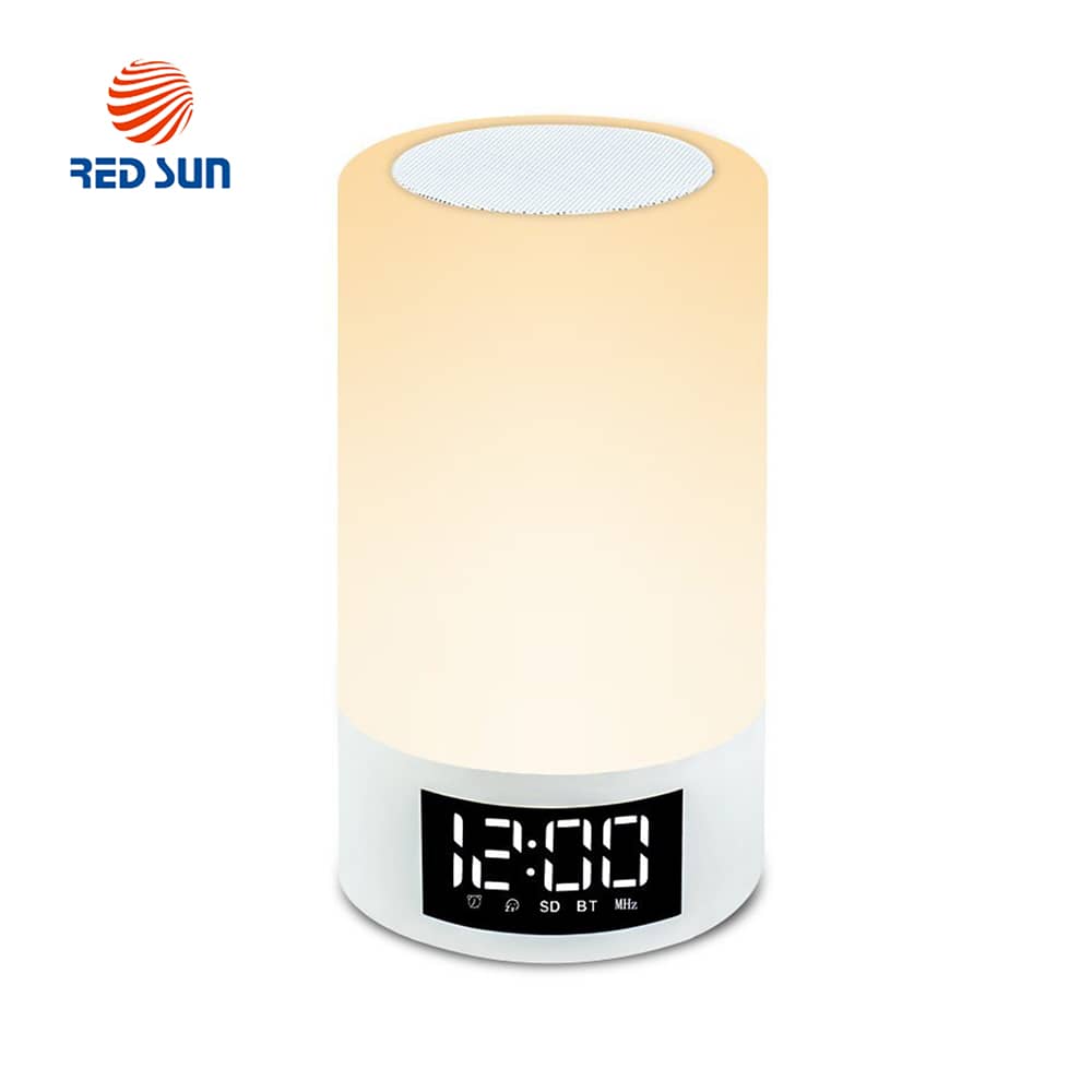 Boxa Red Sun M6 cu ceas, alarma si Bluetooth — imaginea 1