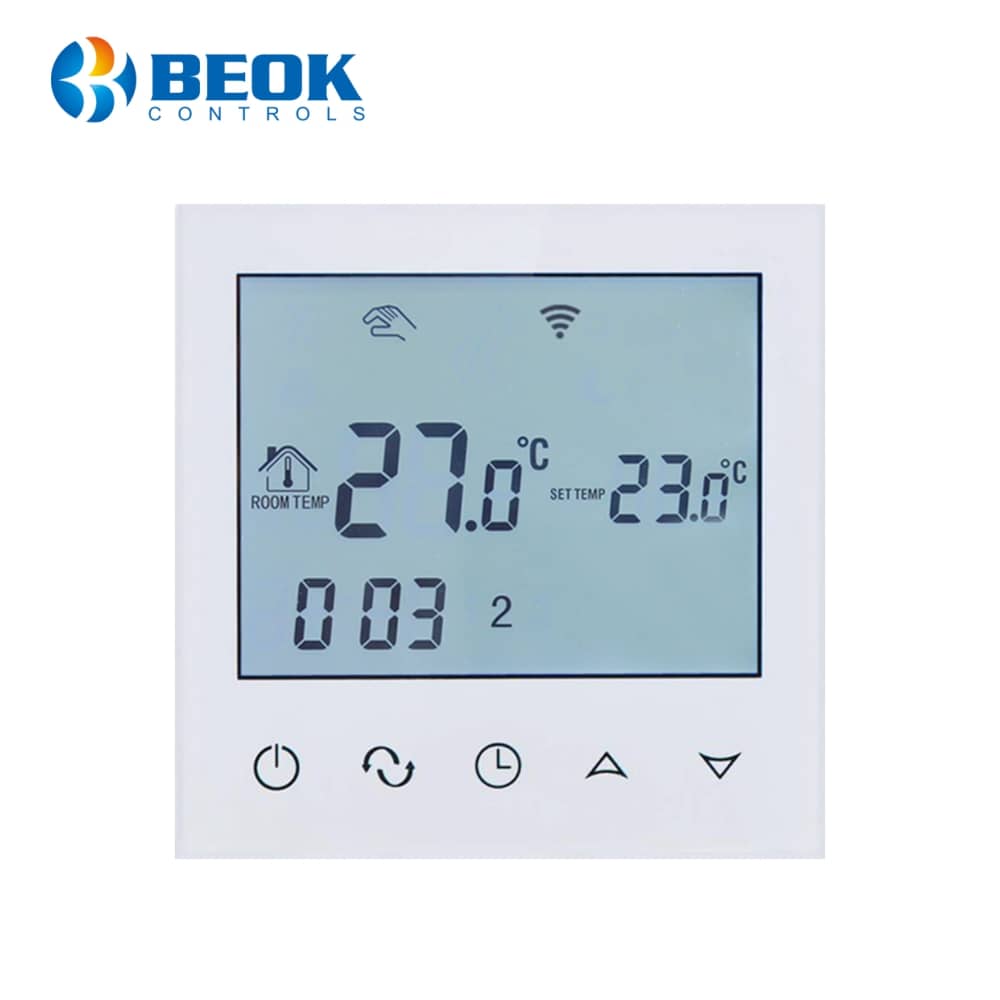 Termostat Wi-Fi pentru incalzirea electrica in pardoseala, Aplicatia mobila Smart Life, BeOk TDS21WiFi-Ep — imaginea 1