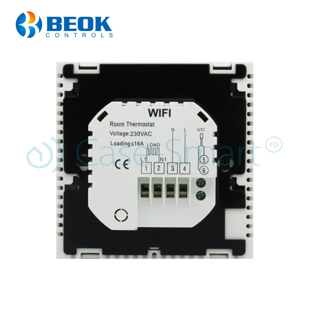 Termostat Wi-Fi pentru incalzirea electrica in pardoseala BeOk TDS23WIFI-EP, Tuya — imaginea 3