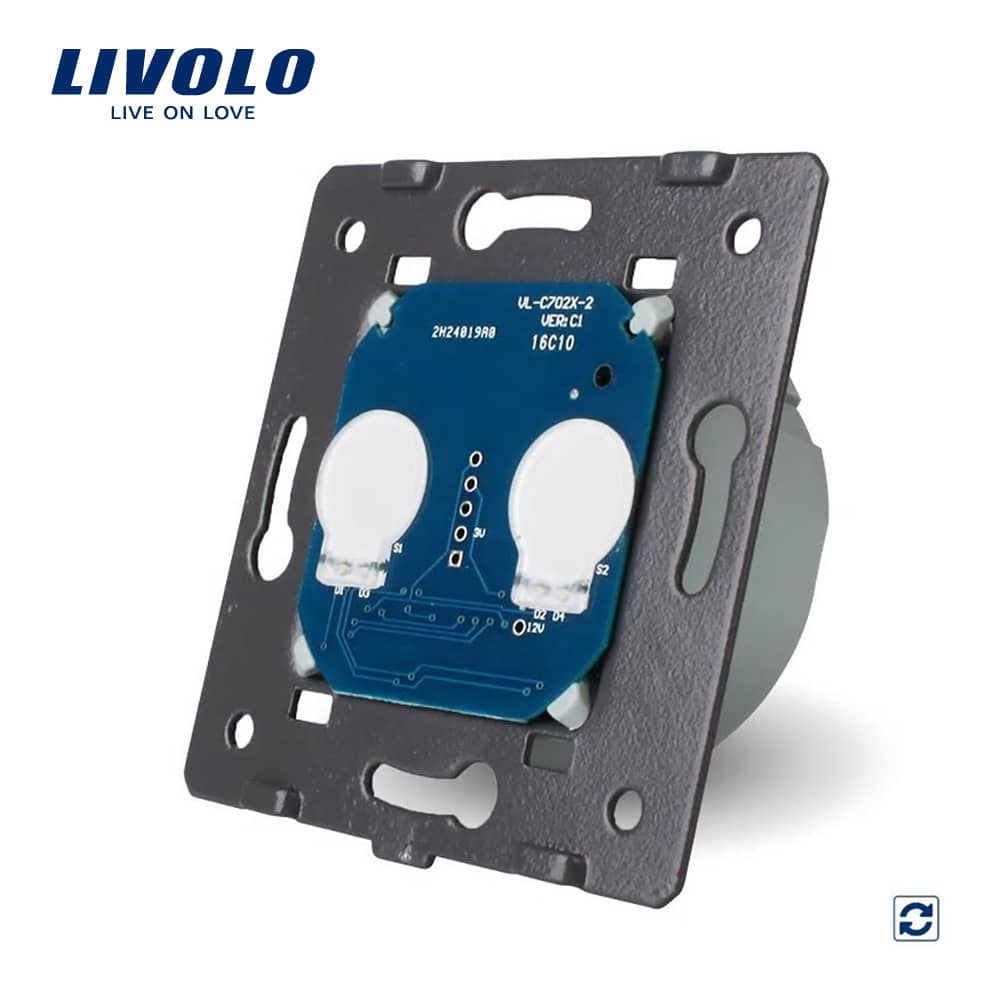 Modul intrerupator cu revenire (reset) dublu cu touch LIVOLO — imaginea 1