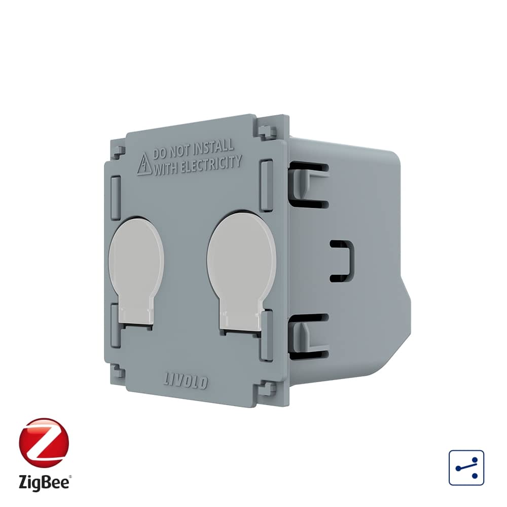 Modul Intrerupator Dublu Cap Scara / Cruce cu Touch LIVOLO - protocol ZigBee, Serie Noua — imaginea 1