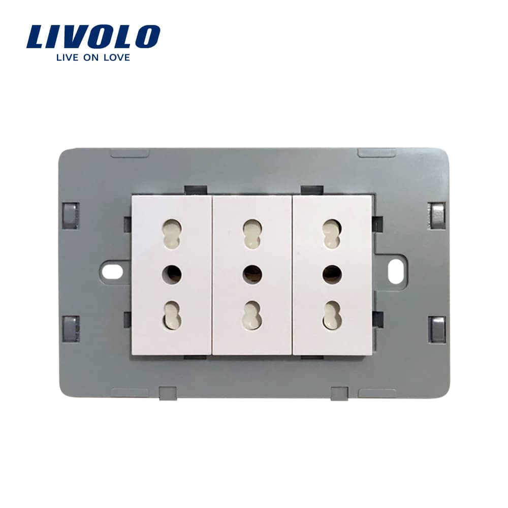 Modul priza tripla LIVOLO standard italian — imaginea 1