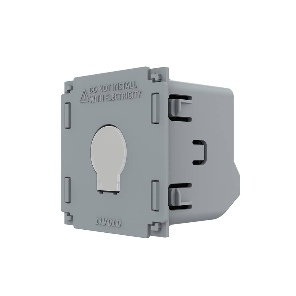 Modul Intrerupator simplu cap-scara cap-cruce cu touch Livolo - protocol ZigBee — imaginea 1