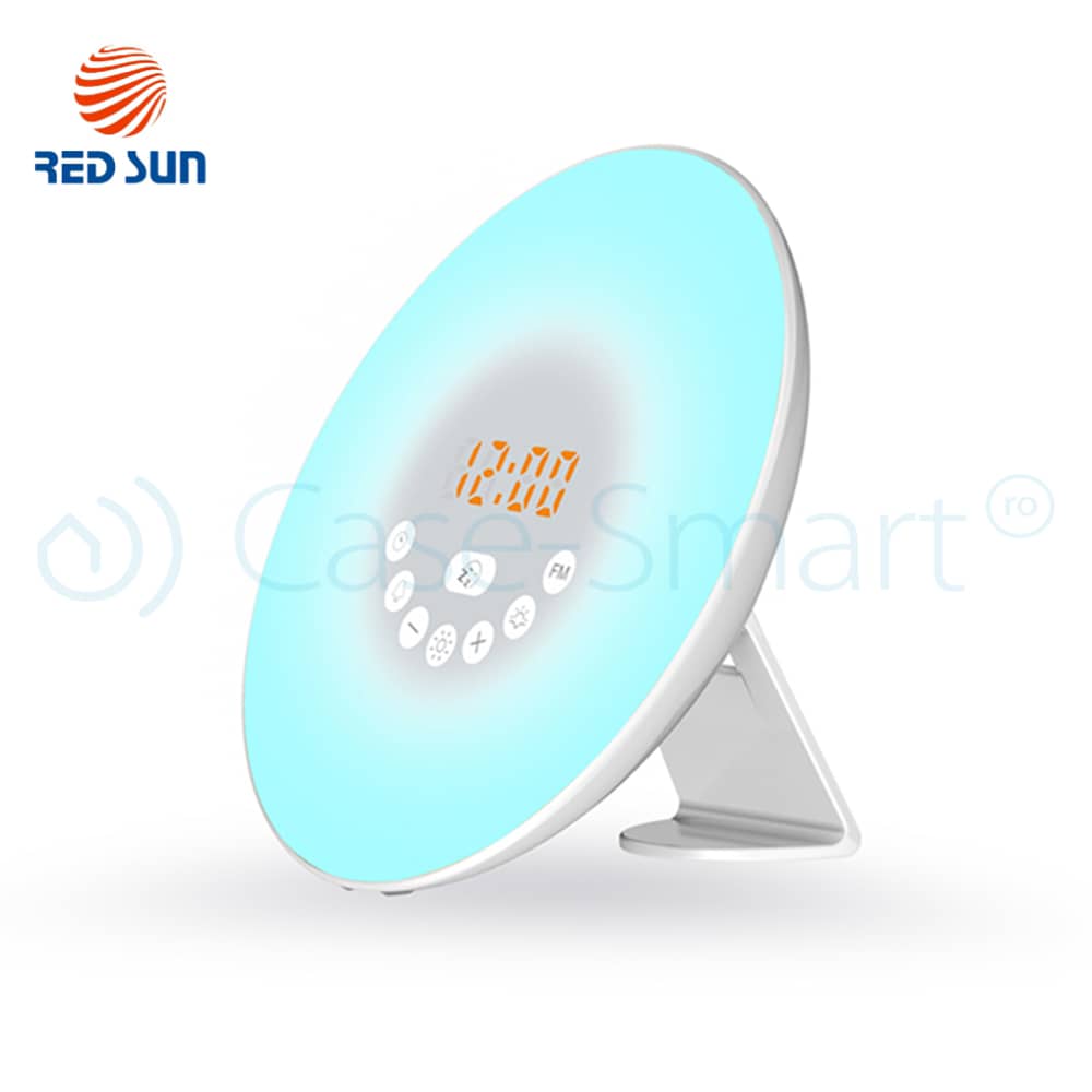Lampa inteligenta cu alarma si radio FM RedSun - 6638D — imaginea 2