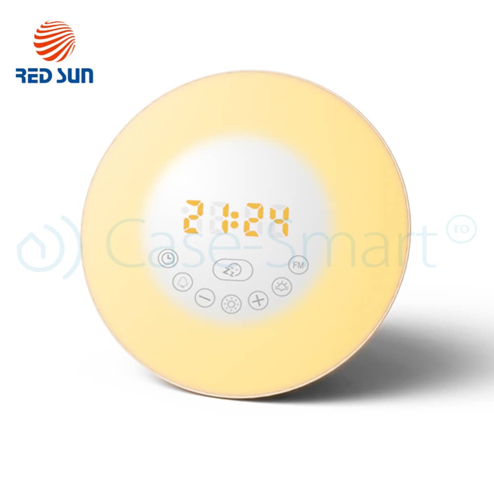 Lampa inteligenta cu alarma si radio FM RedSun - 6638D — imaginea 4