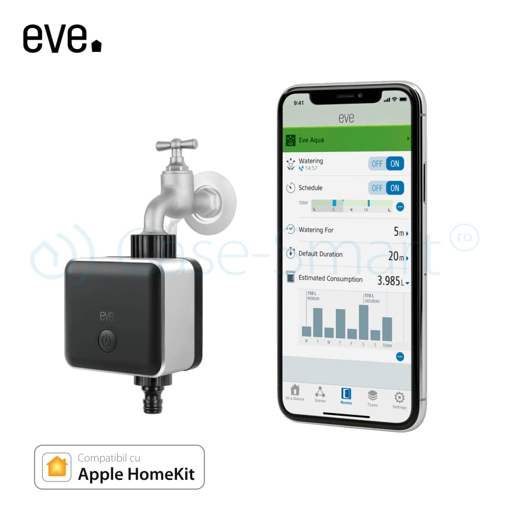 Sistem smart pentru automatizarea irigatiei Eve-aqua, compatibil cu Apple Home Kit — imaginea 5