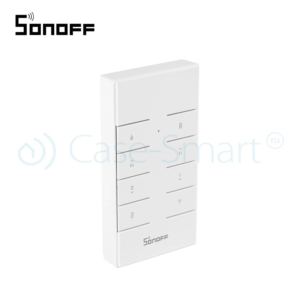 Pachet Suport perete + Telecomanda RF Sonoff RM433 cu Functie Sincronizare Wi-Fi, Reglaj intensitate lumini, Reglaj viteza ventilator — imaginea 2