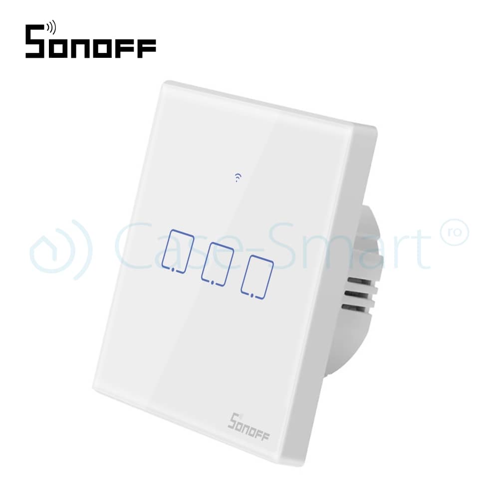 Intrerupator triplu cu touch Sonoff T0EU3C, Wi-Fi, Control de pe telefonul mobil — imaginea 4