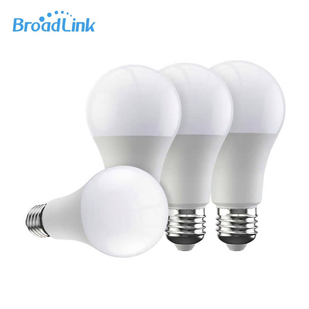 Pachet 4 becuri inteligente Wi-Fi BroadLink FastCon dimabil, E27, 6.5W, Compatibil Amazon Alexa, Google Home, Control de pe telefonul mobil - Resigilat — imaginea 1