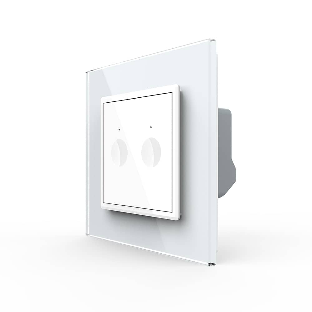 Intrerupator dublu cu touch Livolo din sticla, Serie noua — imaginea 1