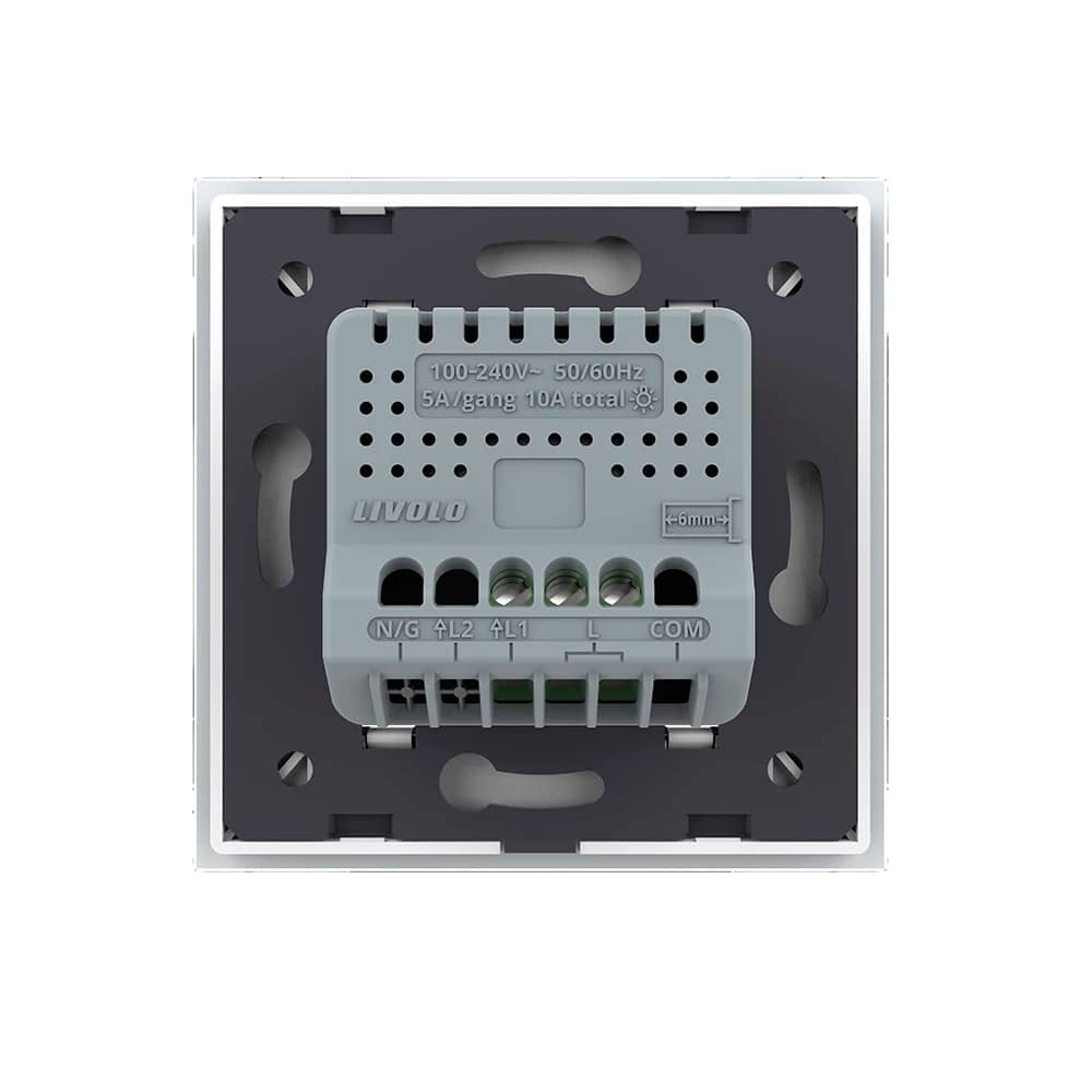 Intrerupator simplu wireless cu touch Livolo din sticla, Serie noua — imaginea 4