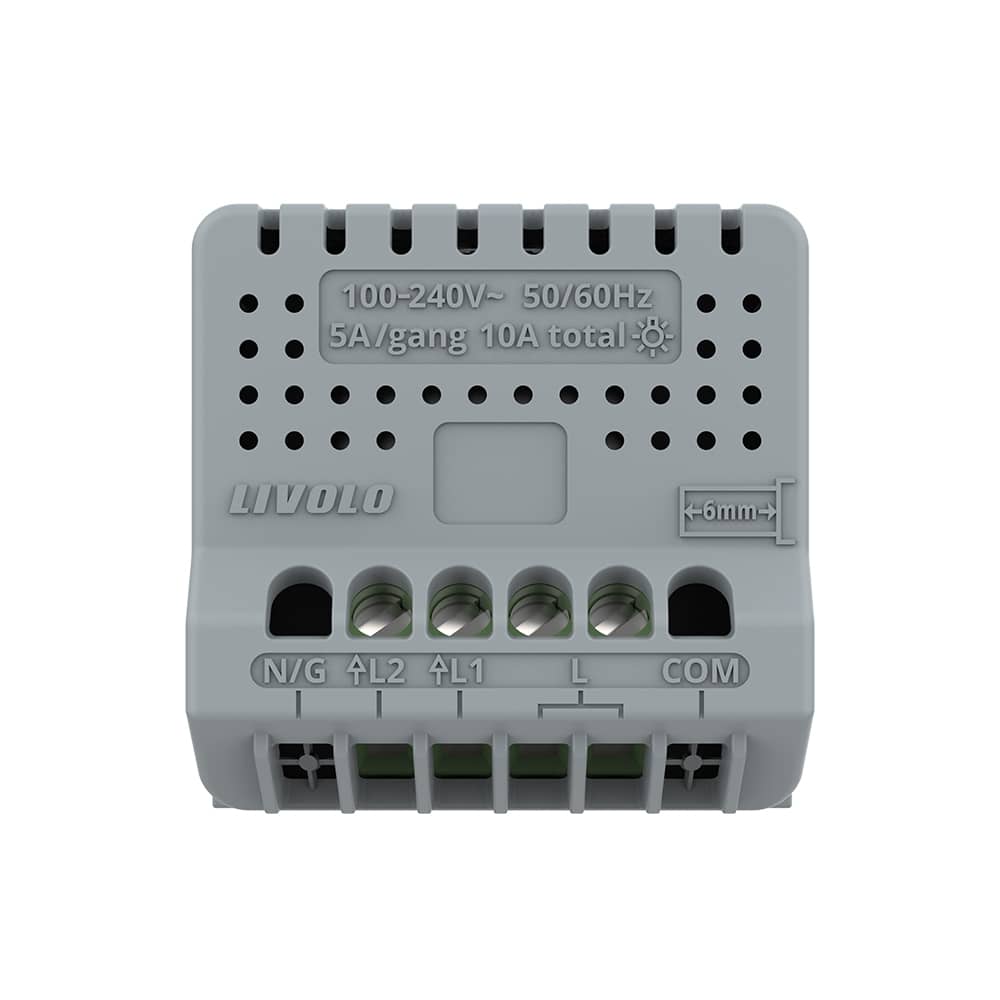 Modul Intrerupator Dublu cu Touch LIVOLO, Serie Noua — imaginea 4