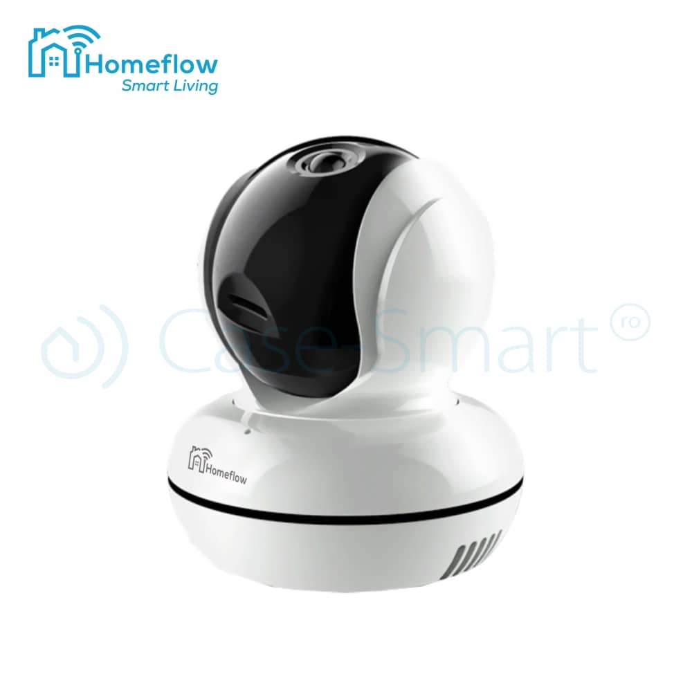 Camera de supraveghere wireless rotativa Homeflow C-6001, Comunicare bidirectionala, Detectie miscare, Inregistrare, Control de pe telefonul mobil - Resigilat-1 — imaginea 2