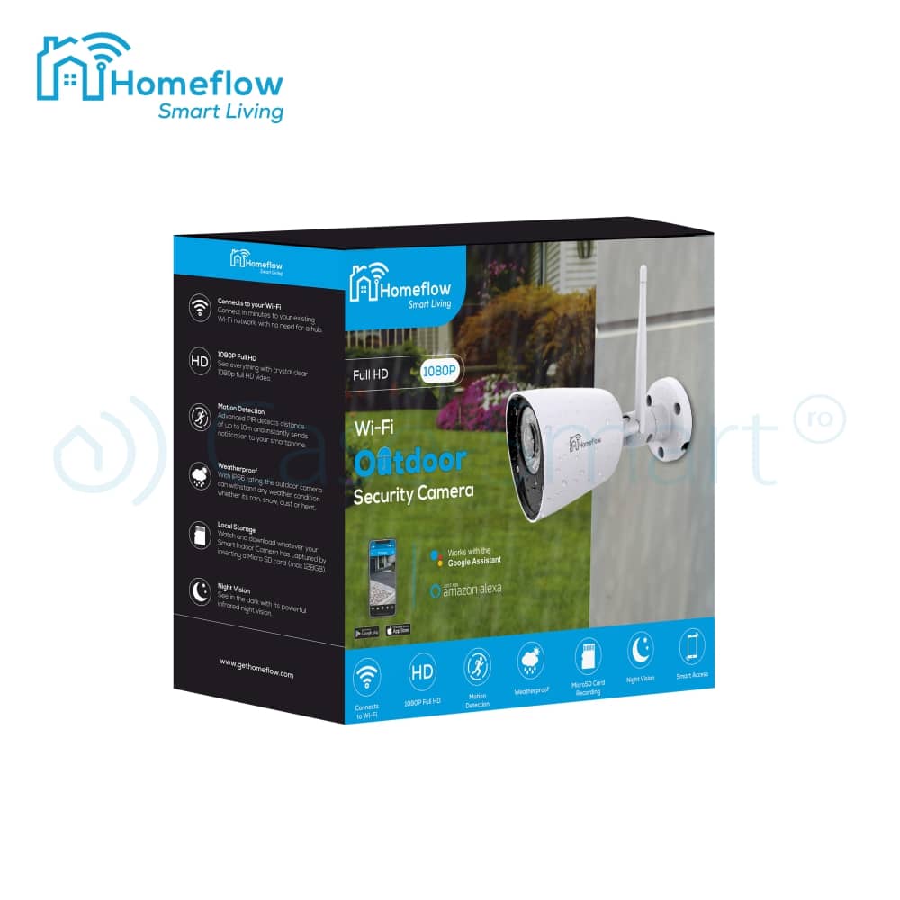 Camera de supraveghere wireless Homeflow C-6003, Exterior, Detectie miscare, Night Vision, Control de pe telefonul mobil — imaginea 3