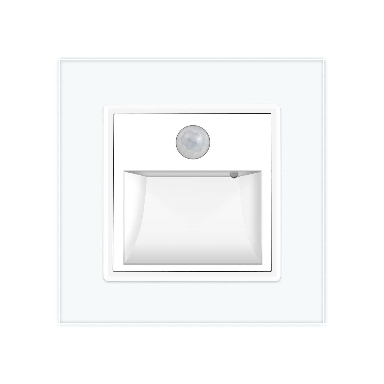 Lampa de veghe LED Livolo cu rama din sticla, Senzor miscare incorporat — imaginea 2