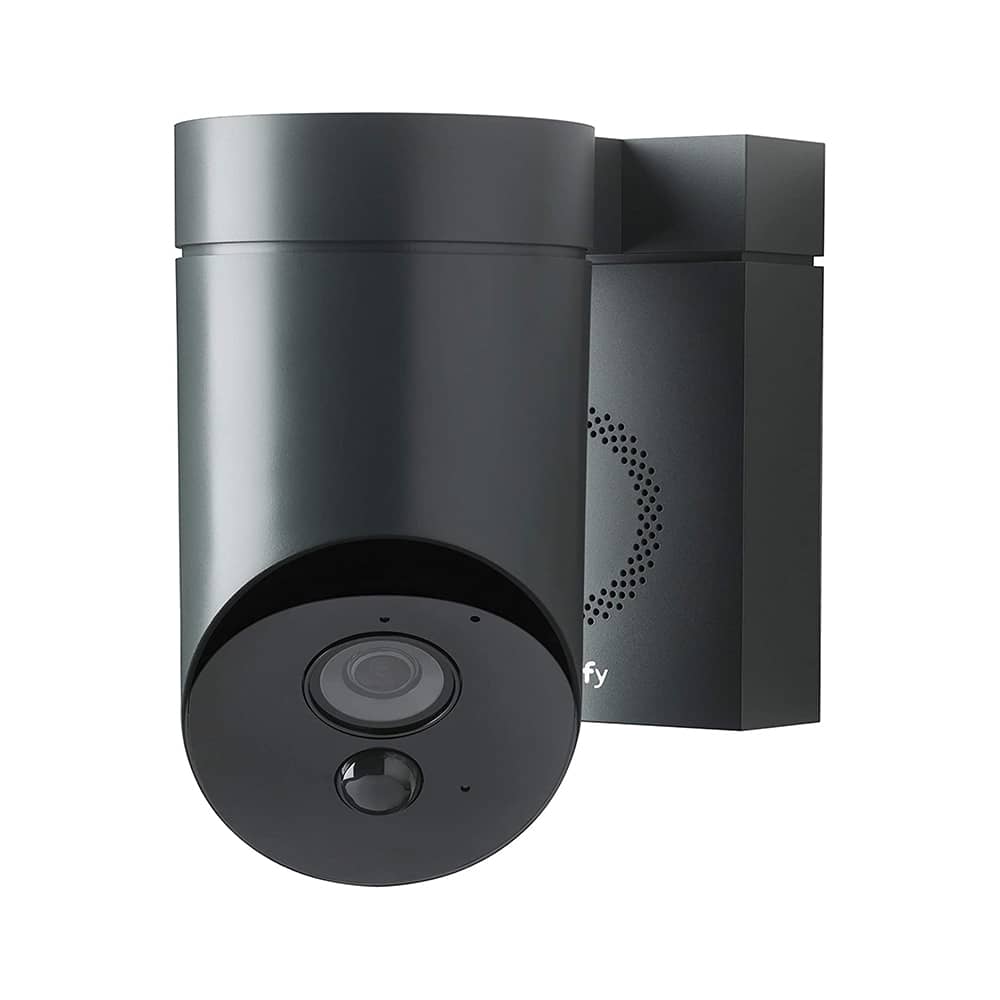 Camera de supraveghere de exterior Somfy, Wifi, 1080p Full HD, Sirena 110 dB, Posibila conexiune la corpul de iluminat existent - Gri — imaginea 1