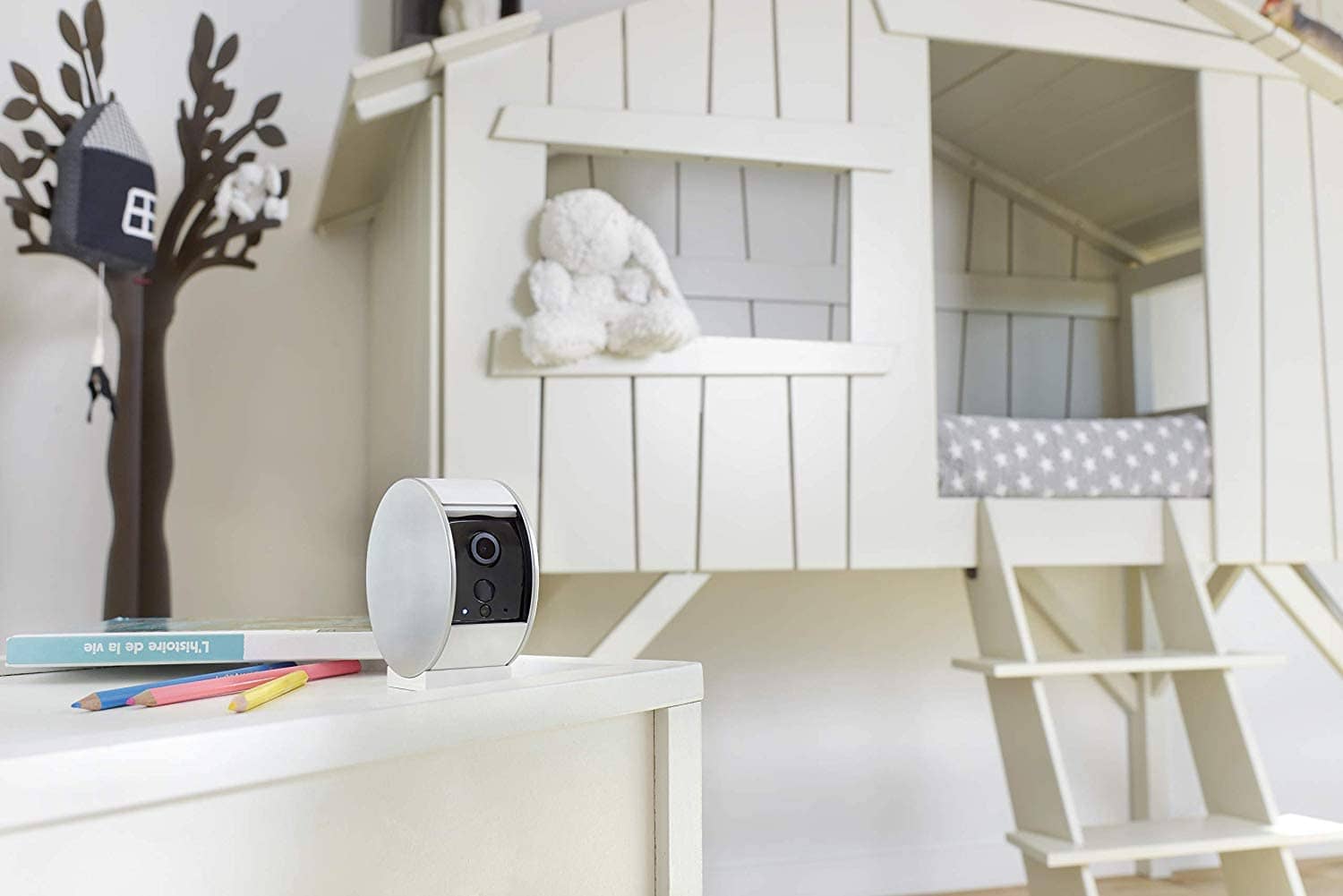 Camera Video HD de interior Somfy Protect, Vedere pe timp de noapte, Zoom de 8x, Compatibil cu TaHoma, Amazon Alexa, IFTTT si Works With Nest — imaginea 4