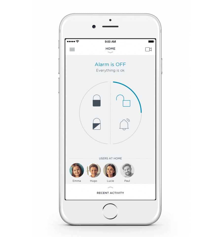 Pachet Somfy Home Alarm, Sirena de interior, Brelocuri si INTELLITAG™ — imaginea 4