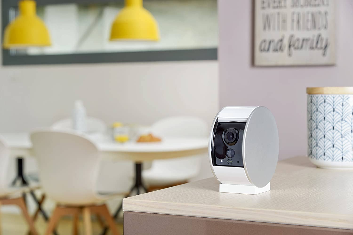 Camera Video HD de interior Somfy Protect, Vedere pe timp de noapte, Zoom de 8x, Compatibil cu TaHoma, Amazon Alexa, IFTTT si Works With Nest — imaginea 6