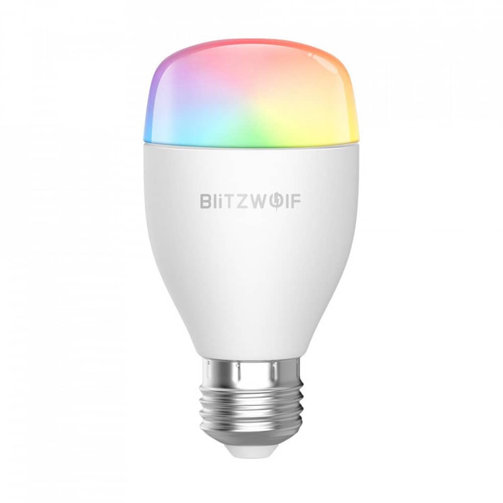 Bec inteligent Blitzwolf BW-LT27, Wi-Fi, Smart, Bulb E27, 9W, Comanda vocala, 850 LM, RGB — imaginea 1
