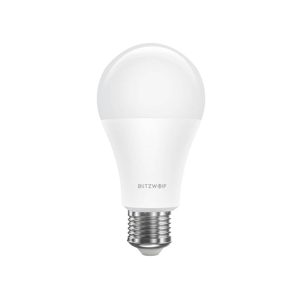Bec Smart LED RGB, BlitzWolf BW-LT21, 10 W, Bulb, 900 LM, 3000K, E27, Comanda vocala — imaginea 1