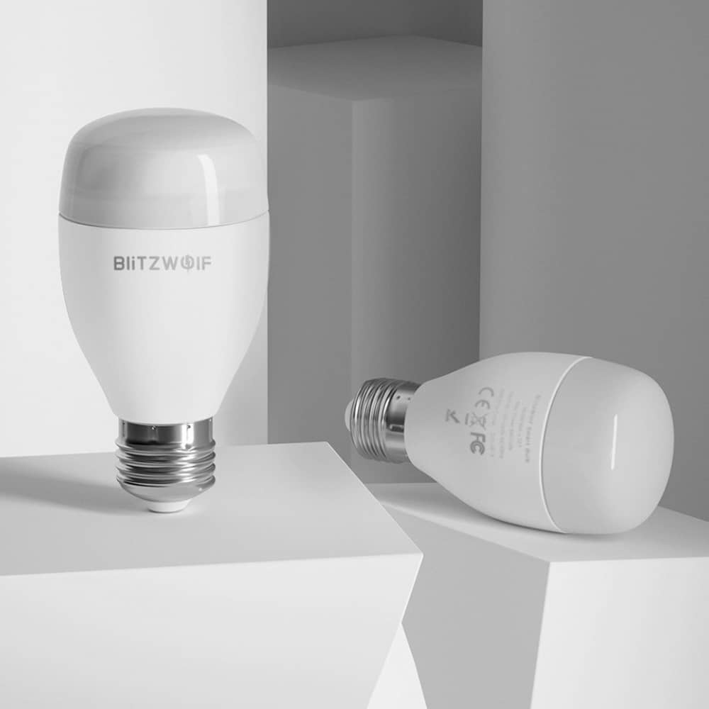 Bec inteligent Blitzwolf BW-LT27, Wi-Fi, Smart, Bulb E27, 9W, Comanda vocala, 850 LM, RGB — imaginea 4