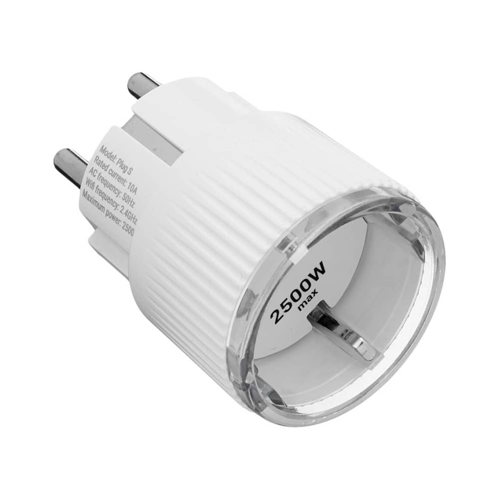Priza Shelly Plug S, Wi-Fi, 2500 W, Monitorizare consum, Programare, Alb — imaginea 3