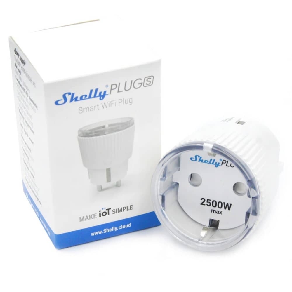 Priza Shelly Plug S, Wi-Fi, 2500 W, Monitorizare consum, Programare, Alb — imaginea 4