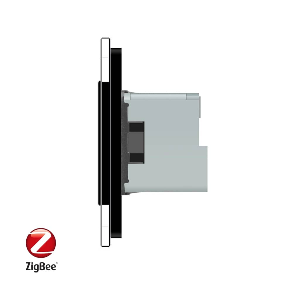 Intrerupator simplu ZigBee + Priza tripla LIVOLO ZigBee cu touch din sticla, Control de pe telefon — imaginea 2