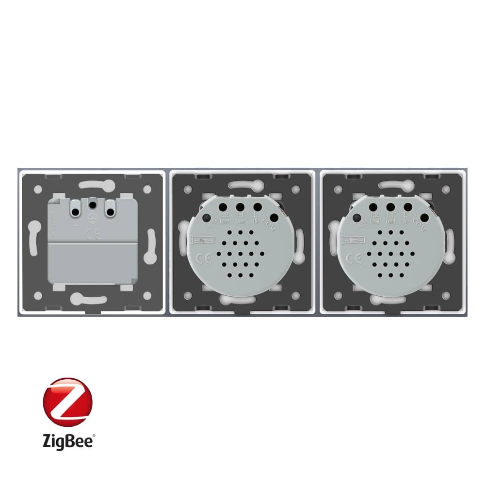 Intrerupator LIVOLO simplu+simplu ZigBee cu touch si priza din sticla ZigBee, Control de pe telefon — imaginea 3