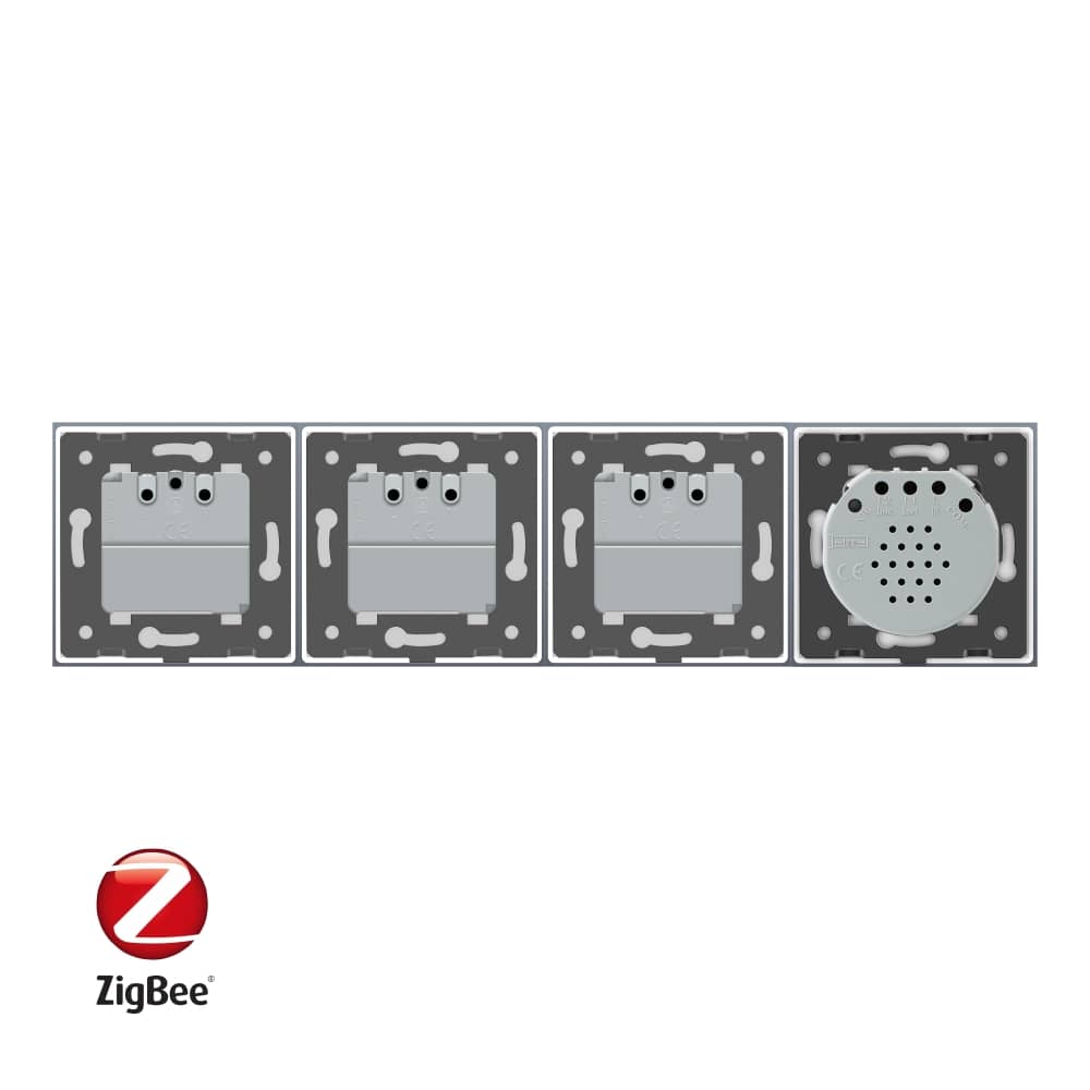 Intrerupator simplu ZigBee + Priza tripla LIVOLO ZigBee cu touch din sticla, Control de pe telefon — imaginea 3