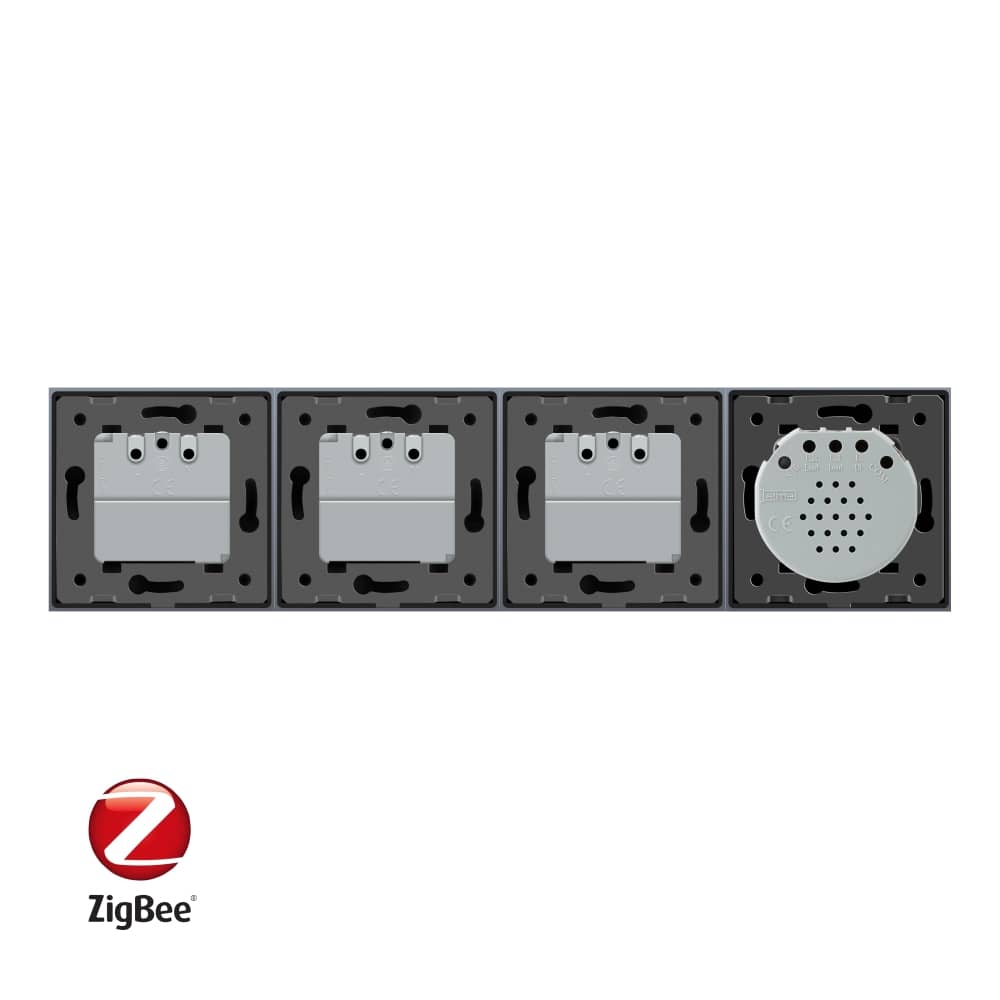 Intrerupator simplu ZigBee + Priza tripla LIVOLO ZigBee cu touch din sticla, Control de pe telefon — imaginea 3