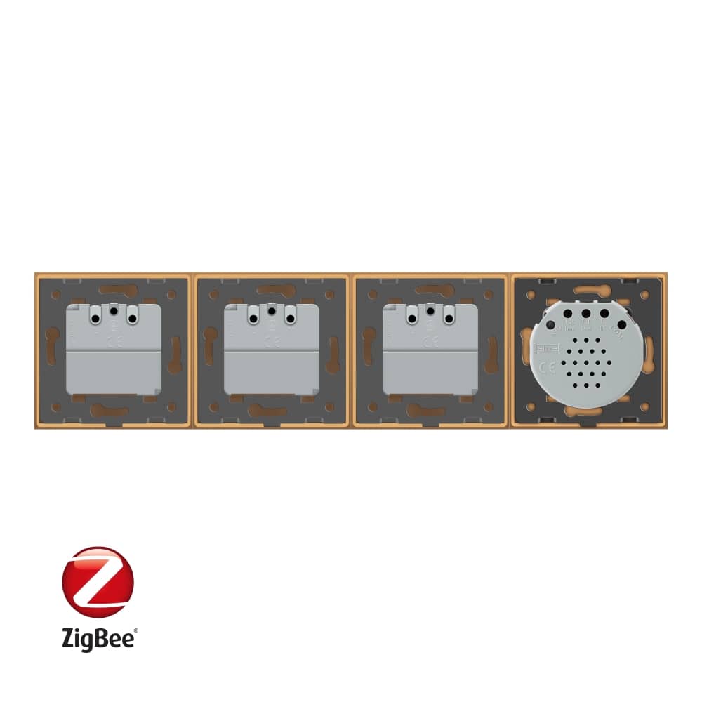 Intrerupator simplu ZigBee + Priza tripla LIVOLO ZigBee cu touch din sticla, Control de pe telefon — imaginea 3