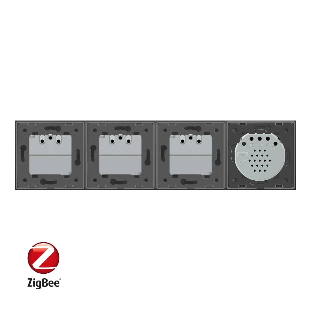 Intrerupator simplu ZigBee + Priza tripla LIVOLO ZigBee cu touch din sticla, Control de pe telefon — imaginea 3