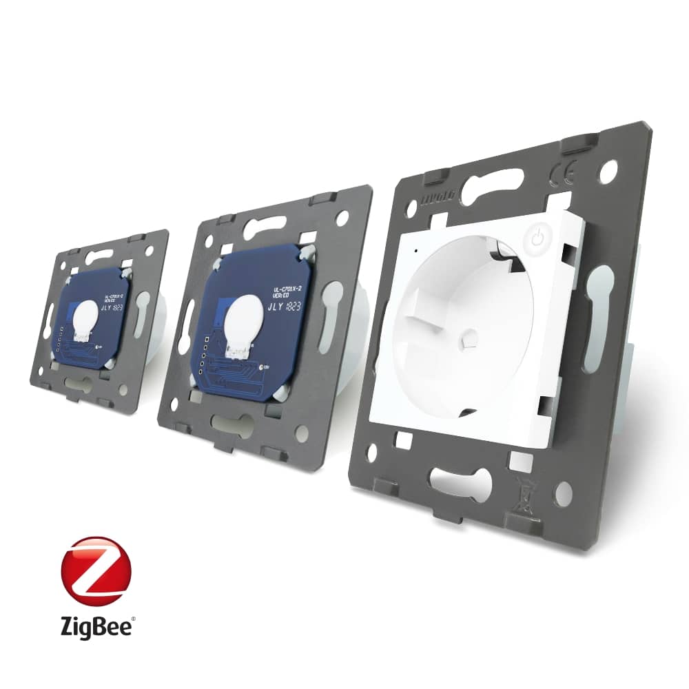 Intrerupator LIVOLO simplu+simplu ZigBee cu touch si priza din sticla ZigBee, Control de pe telefon — imaginea 4