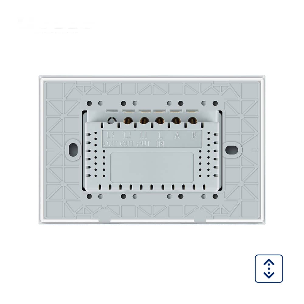 Intrerupator cu touch pentru draperie Livolo din sticla, Standard italian — imaginea 4