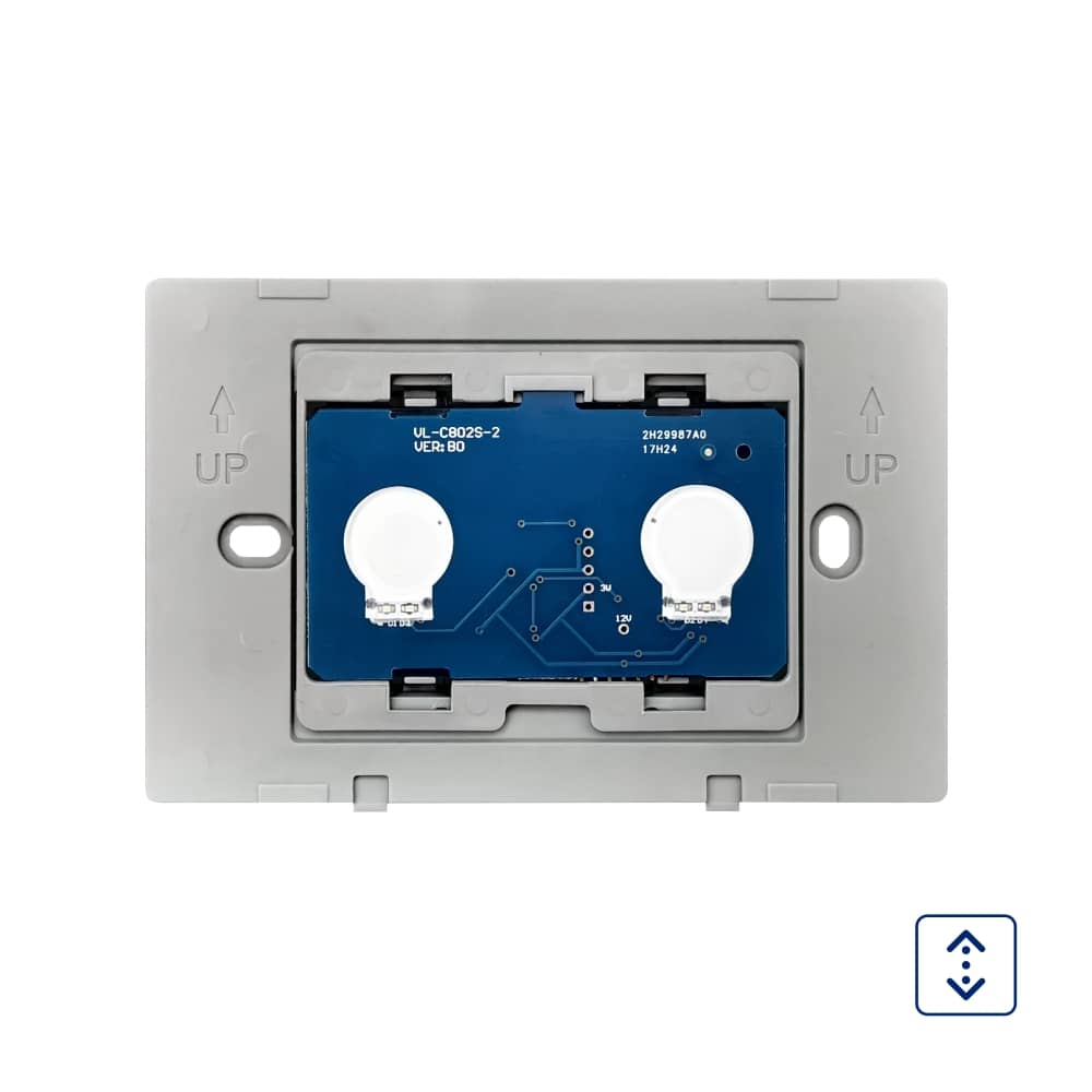 Intrerupator cu touch pentru draperie Livolo din sticla, Standard italian — imaginea 5