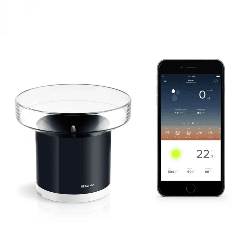Modul de ploaie / Pluviometru Netatmo, Wi-Fi, Monitorizare precipitatii, Afisare date in aplicatie — imaginea 2