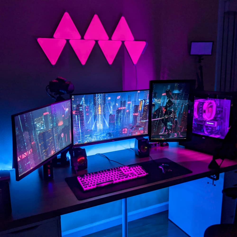 Pachet 3 Panouri luminaose Nanoleaf Shapes Triangles, 16 Milioane culori, Iluminare LED RGBW, Temperatura culoare reglabila — imaginea 6