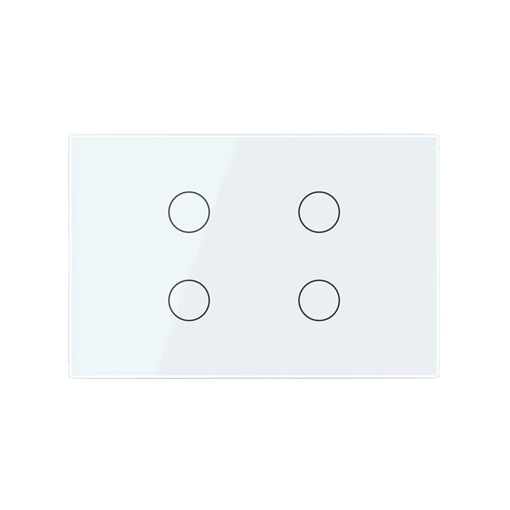Panou intrerupator cvadruplu cu touch Livolo din sticla, standard Italian - Serie noua — imaginea 2