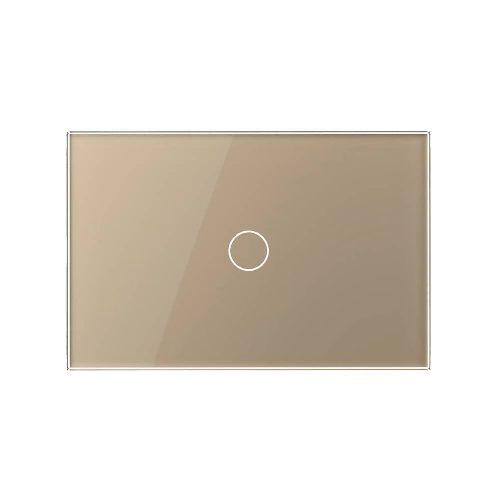 Panou intrerupator simplu cu touch Livolo din sticla, standard Italian - Serie noua — imaginea 2