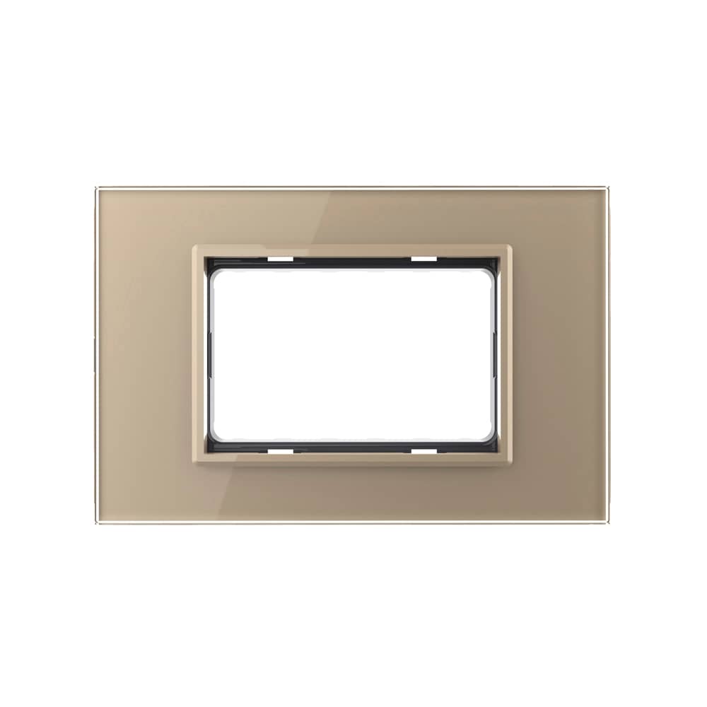 Rama din sticla Livolo standard Italian 3 module - Serie noua — imaginea 2