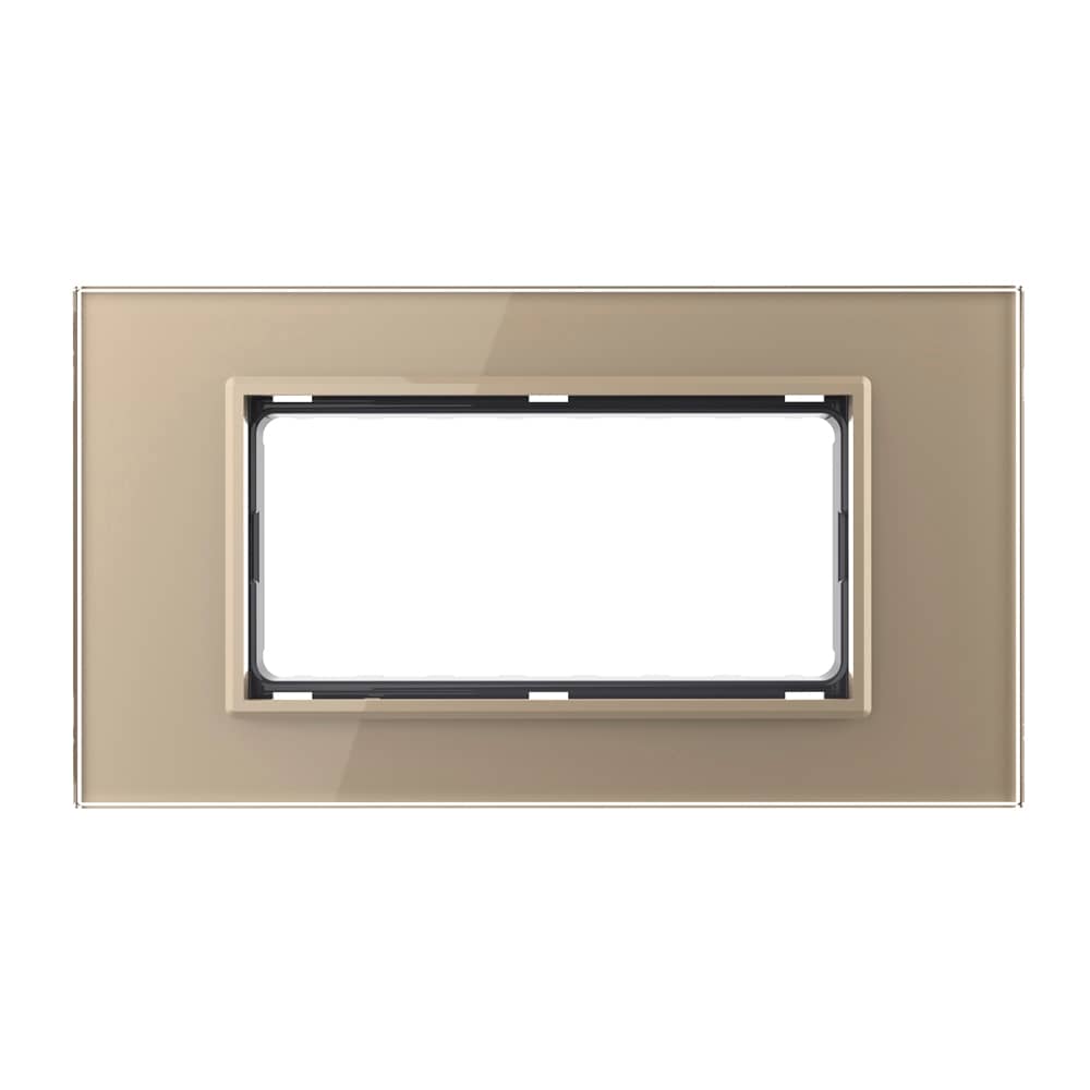 Rama din sticla Livolo standard Italian 4 module - Serie noua — imaginea 2