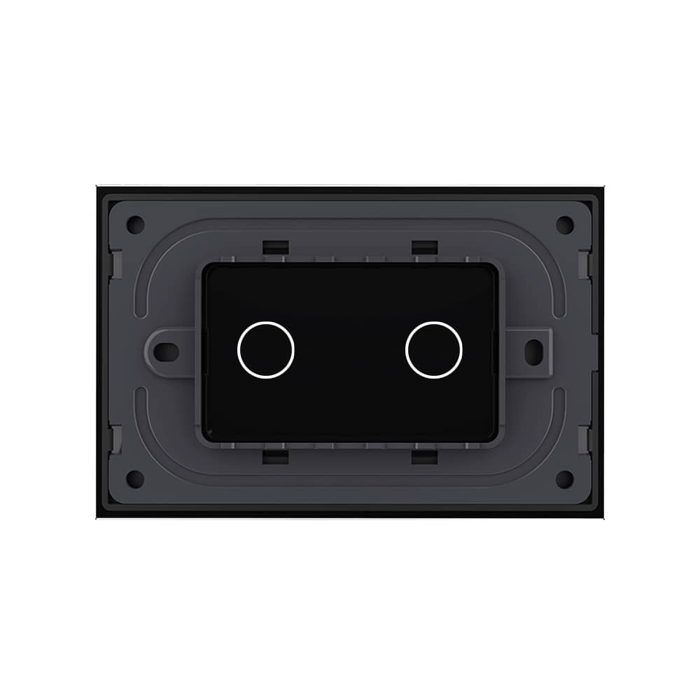 Panou intrerupator dublu cu touch Livolo din sticla, standard Italian - Serie noua — imaginea 4