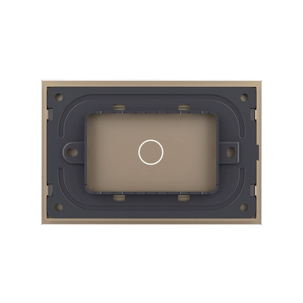 Panou intrerupator simplu cu touch Livolo din sticla, standard Italian - Serie noua — imaginea 4