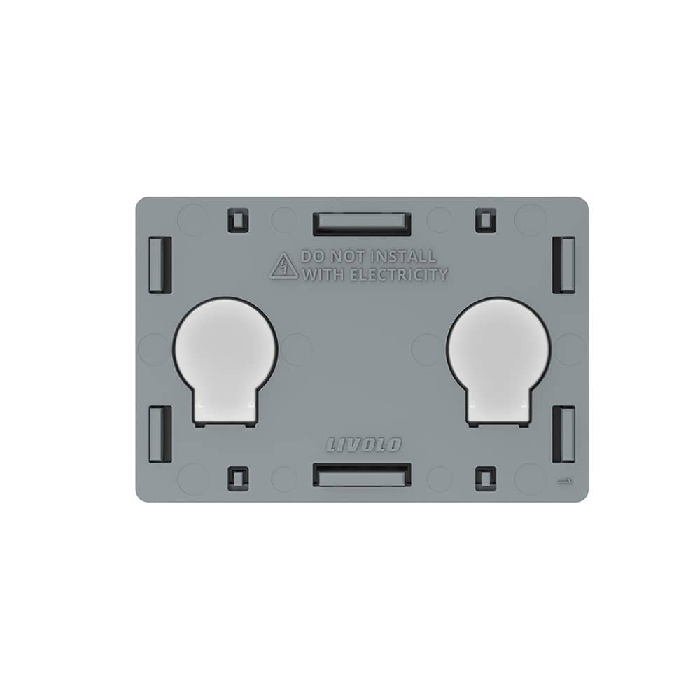 Modul intrerupator dublu cu touch Livolo standard Italian — imaginea 1