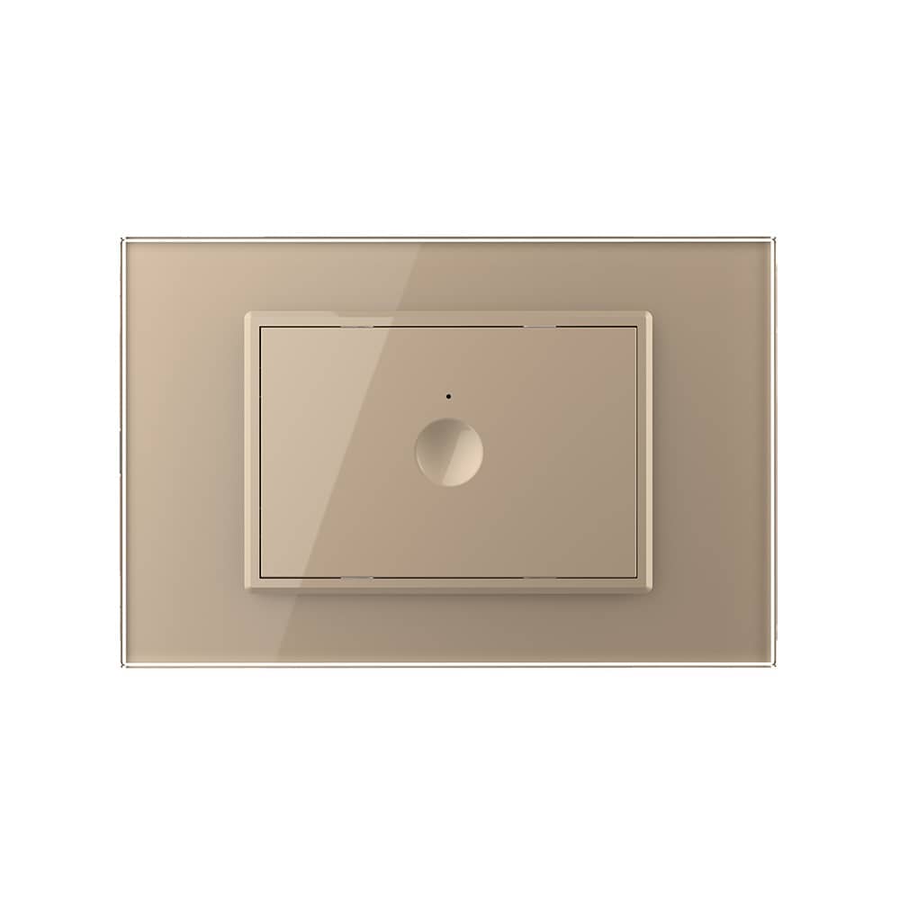 Intrerupator simplu cu touch Livolo cu rama din sticla, standard Italian - Serie noua — imaginea 2